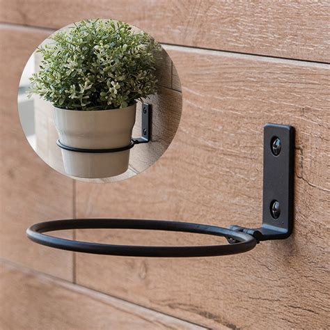 metal planter pot wall mount bracket|garden brackets for wall planters.